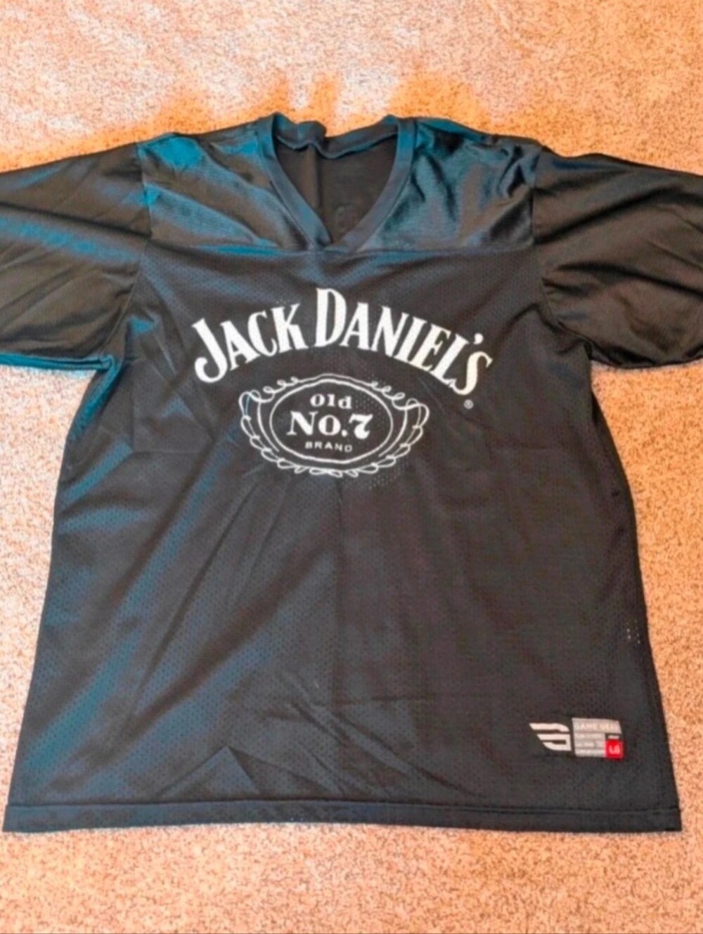 Jack Daniels Black Short-Sleeve Logo Jersey